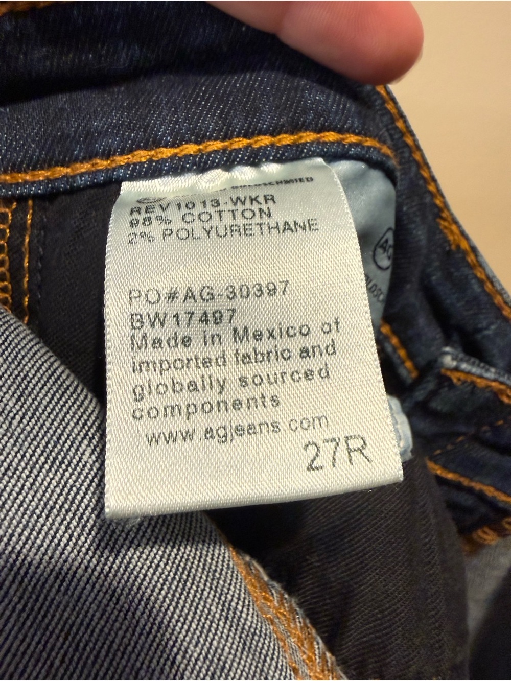 Ag Adriano Goldschmied The Angel Bootcut Women's Blue Jeans Size 27 - Picture 9 of 11